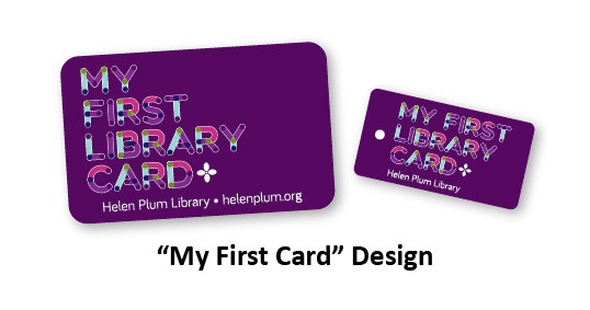 Helen Plum library "My First Card" design
