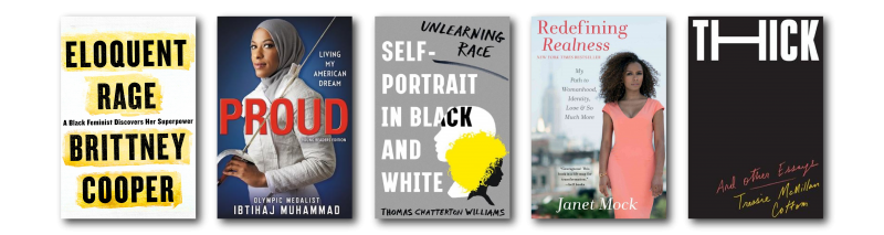 Anti-Racism Adult Biography and Memoir Titles book covers