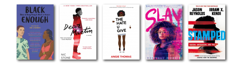 Anti-Racism Teen Titles book covers