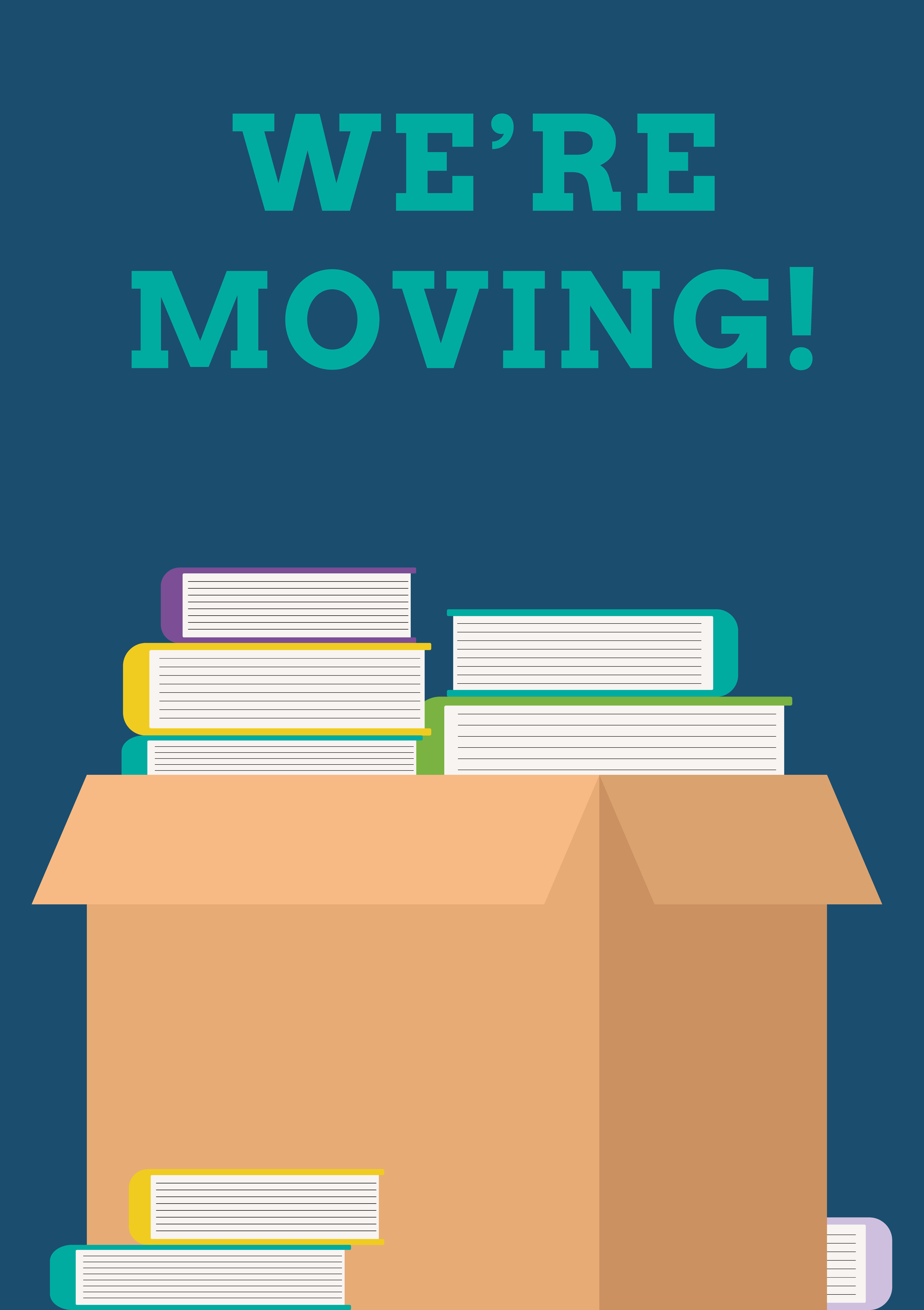 We're Moving - Box with Books