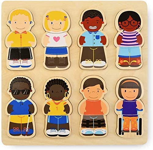 Puzzle featuring diverse children