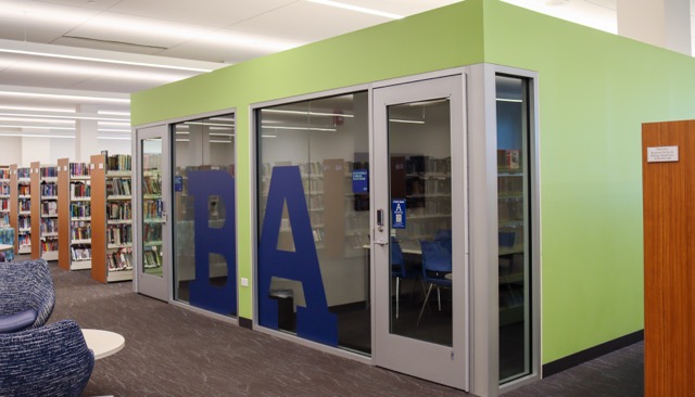 Exterior of adult study rooms A and B