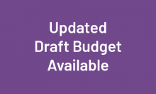 Updated Draft Master Budget