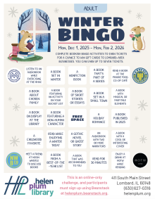 Preview of 2025 Winter Reading Bingo Card