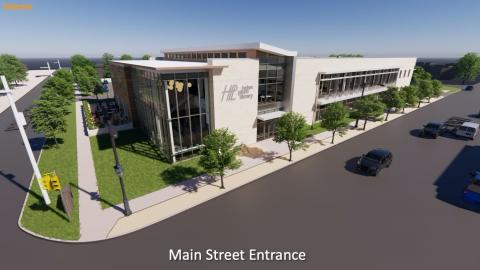 Image of Building Rendering, Main Street Entrance