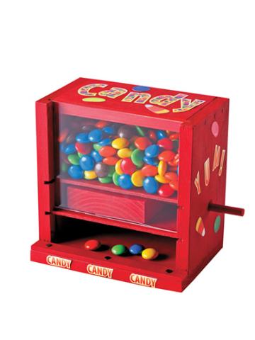 Red Box with candy inside. 